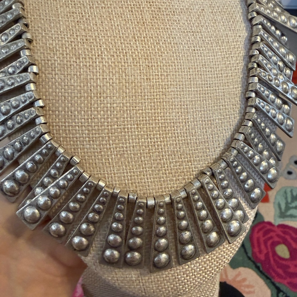 Antique‎ Ottoman Empire Coin Silver Statement Necklace - Picture 4 of 9